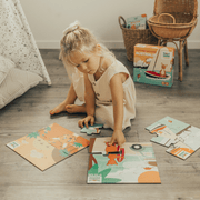 Mizzie The Kangaroo Puzzle Set for Toddlers with girl